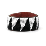 Bracelet Beads Tri Noir Blanc - Tanzanie