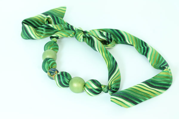 Collier Cravate Recyclé - Vert