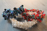 Bracelet Gros, Beads Verre Recyclé et Pierres Semi-Précieuses - Québec
