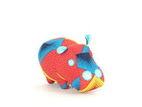 Toutou Enfant - Peluche Hippopotames drôles et colorés - Tissu Wax- Sénégal