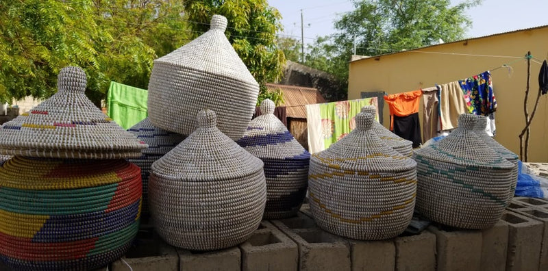 Panier Sénégalais - Task - Rangement - Paille et Plastique Recyclé